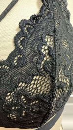 Young Lady's Sexy Black Lace Babydoll Lingerie Set Transparent Underwire Bra Naughty Net Brief Thong Nightwear Made Jersey - 图片 2