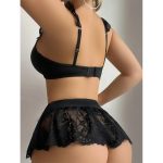 Women's Sexy Bunny Girl Maid Uniform Lingerie Passionate Three-Piece Set with Waist Logo Hot Sale New In-Stock - 图片 2