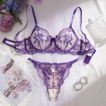 Wholesale Sexy Lingerie Woman's Bra Bowknot Sexy Lingerie Underwear Female White Set Set Women's Erotic Lingerie Suit - 图片 2