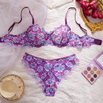 Manufacturer's Women's Sexy Three-Piece Set Black Eyelash Lace Bikini Bra and Thongs for Summer Erotic Lingerie - 图片 2
