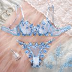 Factory Hot Sale Women's Sexy Lace Erotic Lingerie Set XL Cup Size Lncludes Bra and Panties Sexy Underwear Set - 图片 2