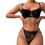 Sexy See-through Lace Lace Straps with Steel Rims and Adjustable Halter Tops Are Available for Wholesale at the Factory - 图片 2