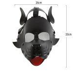 Bdsm Erotic Fetish Black Sexy Men Leather Dog Maskes - 图片 2