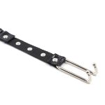 Fetish Sex Toy for Couple Adult Game Bdsm Bondage Metal Nose Hook Nose Clip With Neck Collar SM Leather Harness Restraint Collar - 图片 2