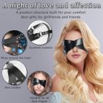 Pu Leather Personality Cross Sexy Eye Mask Party Costume Ball BDSM Women Men Game Decorative Party Eye Mask - 图片 3