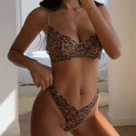 European and American Best-selling Lingerie, Ultra-thin Mesh Printed Lace Lingerie, Bra and Sex Lingerie Set - 图片 3