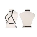 High Quality Leather Chest Body Chain Sexy Harness Waist Chains Nightclub Party Prom Rave Belt Belly Bra Accessories for Women - 图片 3