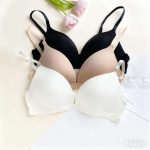 French Bestseller Triangular Cup Bra Set, Small Breasts Gather, Large Breasts Look Small, Solid Color Bra Underwear - 图片 3
