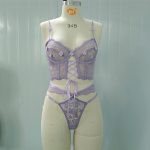 A New and Popular European and American Product, a Set of Sexy, See-through Lingerie with Lace and Steel Straps - 图片 3