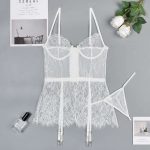 A Trendy Thin Lace, See-through, and Irregular Skirt Skirt Set for a Sexy and Romantic Look From Europe and America - 图片 3
