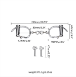 BDSM Professional Chrome-Nickel Plated Steel Handcuffs Use 2 Keys Double Lock Erotic Accessories New Hand Cuff - 图片 3