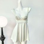 New Design Womens Erotic Hollow Out Underwear Transparent Lace Embroidery Nightie Lingerie Sexy Womens Pajamas Nightdress - 图片 3