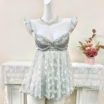 Sexy Vneck Backless Ice Silk Pajamasloose Comfortable Breathable and Sheer Sexy Nightgown for Women - 图片 3