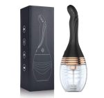 Wholesale New Electric 3 Speed Vibration Water Spray Vibrating Backyard Cleaner Adult Syringe Anal Plug Sex Toy Enema - 图片 3