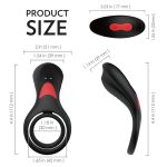 Vibrating Penis Ring Perineal Stimulation Anal Vibrator Cock Ring for Couples and Men's Games - 图片 3