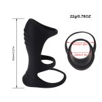 Reusable Silicone Cock Ring Delayed Ejaculation Sex Toys for Men Scrotum Stretcher Male Chastity Penis Enlargement Device - 图片 3