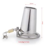 Metal Chastity Device Male Comfortable Virginity Lock Chastity Belt With Small Cage - 图片 3