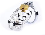 Chastity Device Locked Cage Male Cock Cage Sex Toy Rings Chastity Cage - 图片 3