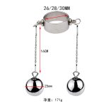 Metal Scrotum Stretcher Stainless Steel New Metal Ball Cock Ring Penis Bondage Lock Strength Training Ball Stretcher Scrotum - 图片 3