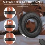 Silicone Delay Ejaculation Magnetic Male Big Black Rubber Penis Ring Vibrator for Men Vibrating Cock Ring - 图片 3