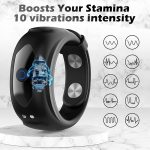 Silicone Sexy Toys Cock Vibrating Ring Vibrator Watch Design Rechargeable Adjustable Penis Ring for Men Gay Adult - 图片 3