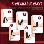 Adult Products Men's Vibrating Cock Ring Sex Toys Adult Male Sex Toys Longer, Harder, Stronger, Double Penis Vibrator Dildo - 图片 3