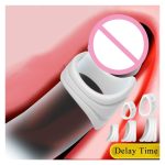 Male Circumcision Corrector Penis Ring Time Delay Longer Lasting Erection Thick Reusable Lock Cock Ring Adult Sex Toy for Mens - 图片 3