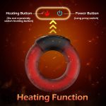 Vibrating Cock Ring, 10 Vibrations With Heating Luxonia Penis Ring Vibrator - 图片 3