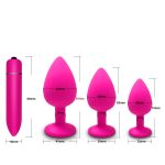 Butt Plug Training Set Wireless Anal Plugs Set Vibrator Trainer Kit With Remote Control Prostate Massager Anal Toys - 图片 3