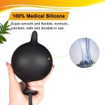 Silicone Expand Inflatable Anal Plug - Body-Safe Medical Grade Waterproof Butt Sex Toy for Male, Female - 图片 3