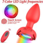 Hot Sale Rose Anal Plug Wireless Remote Control Erotic Masturbation Vibrator Silicone Anal Plug Massager for Women - 图片 3