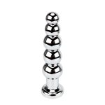 Jeweled 5 Ripple Anal Plug - Prostate Stimulating Anal Toy - Butt Plug - 图片 3
