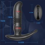 Male Prostate Massager Telescopic Dildo Vibrator for Men Women Anal Butt Plug Buttplug Sex Toys for Men and Women - 图片 3
