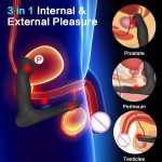 Anal Vibrator Prostate Massager Anal Sex Toys for Man, Black - 图片 3