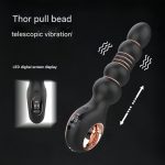 Factory Price Sex Toys Male LED Display Silicone Mold 9 Speed Retractable Vibrating Massager Male Prostate Massager - 图片 3