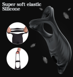 Male Silicone Remote Control Penis Ring Wireless Ultra Soft Cocking for Erection Enhancing Delay Ejaculation Sex Toy for Men - 图片 3