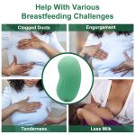 OEM/ODM Soft Silicone Women Heating Vibrator Breastfeeding Massage Vibrating Electric Lactation Massager for Breast Pain Relief - 图片 3