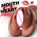 Realistic Anal Gel Adult Masturbator Sex Toys with 5D Deep Vagina and Tight Anus Adult Sex Toys for Men Masturbation - 图片 3