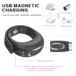 APP 10 Vibration Soft Male Silicone Penis Cock Ring Vibrating Massager Penis-Cock Ring Adult Sex Toys for Men - 图片 3