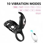 Wholesale Delayed Ejaculation Silicone Penis Ring APP Control Massager Vibrating Penis Ring Adult Male Sex Toys - 图片 3
