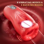 LetRock Male Masturbator Sex Toy for Men Penis Trainer with 9 Vibration 3 Suction Masturbation Machine Men Sex Toy Box - 图片 3