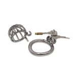 Men's Stainless Steel Chastity Cage Lock Chastity Belt Device Cock Cage Slave Punish Fun BDSM Bondage Sex Toys for Couples - 图片 3