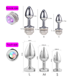 Led Butt Plug Metal With Light Sex Games for Couples Luminous Prostate Massage Buttplug Tail Erotic Anal Plug - 图片 3