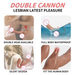 2023 Adult Female Lady Double Vibrator Couple Women Dildo Girl Saxy Toy Lesbian Sex Toy for Man and Woman - 图片 3