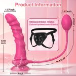 Lesbian Sex Toys With Belt Bondage Harness Anal Plug for Lesbian Strap on Wearabele Dildo Vibrator for Women - 图片 3
