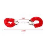1PC Adult Bundle Toys Hand Cuff Stainless Steel Chain Handcuffs Plush Handcuffs Adult Game Toy Sex Toys for Couples - 图片 3