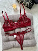 Wine Color Women 2 Piece Floral Sexy Embroidery Erotic Lingerie Underwear Set - 图片 3