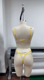 Women's Sexy Crochet Floral Underwear Set Fresh Spring Sunflower Thong Panty Lace Decoration Cute Girl Style for Teens Women - 图片 3