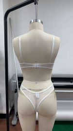 Women's Sexy Lingerie Lace Lingerie for Women Sexy Comfortable Breathable Push-Up Bras Leopard Embroidery Summer Fresh G-String - 图片 3