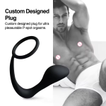 Male Prostate Massager Cock Ring Anal Plug Vibrator Sex Toy for Men Cock Ring and Prostate Butt Plug - 图片 3